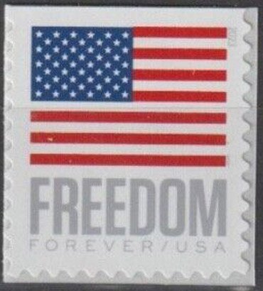 10) USPS Forever Stamps - 2023 US Flag Freedom - Postage For First Class  Mail